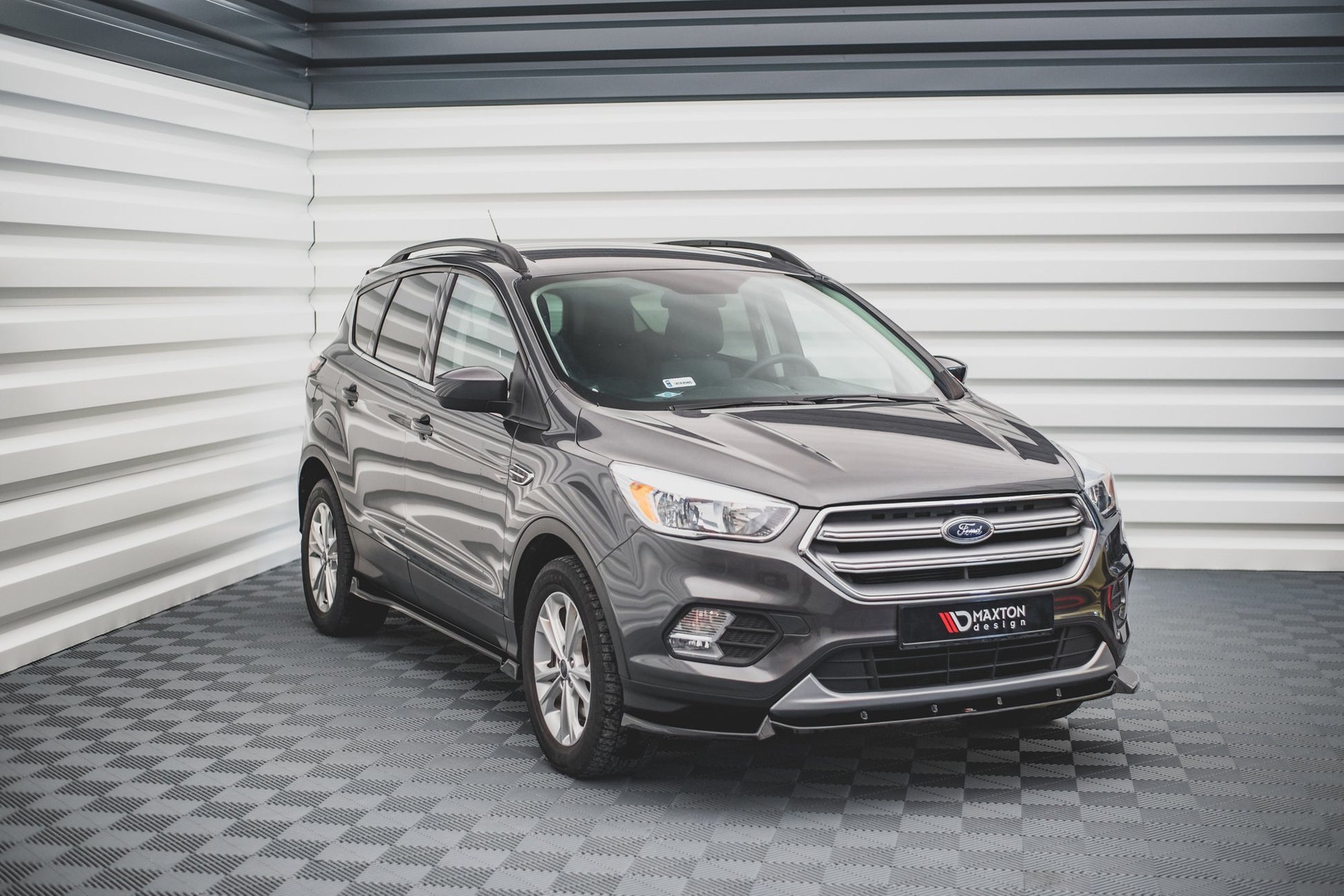 Seitenschweller Ansatz für Ford Escape Mk3 schwarz Hochglanz