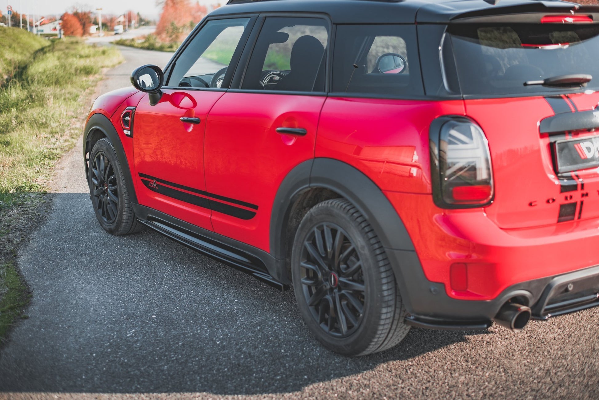 Seitenschweller Ansatz für Mini Countryman Mk2 F60 JCW Carbon Look