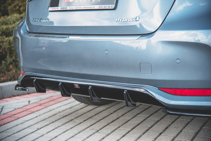 Diffusor Heck Ansatz für Toyota Corolla XII Limousine schwarz matt