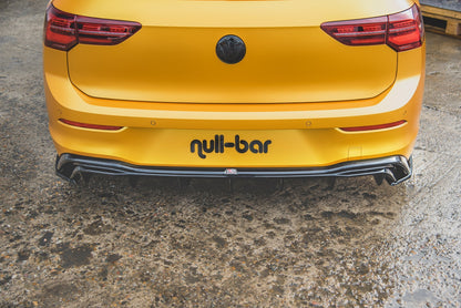 Heck Ansatz Flaps Diffusor für VW Golf 8  Carbon Look