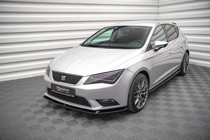 Front Ansatz V.1 für Seat Leon Mk3 schwarz matt