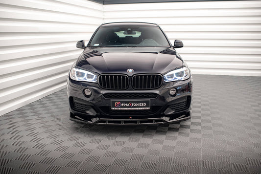 Front Ansatz V.3 für BMW X6 M-Paket F16 Carbon Look