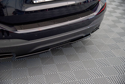Mittlerer Diffusor Heck Ansatz für BMW 6er GT G32 M-Paket schwarz matt