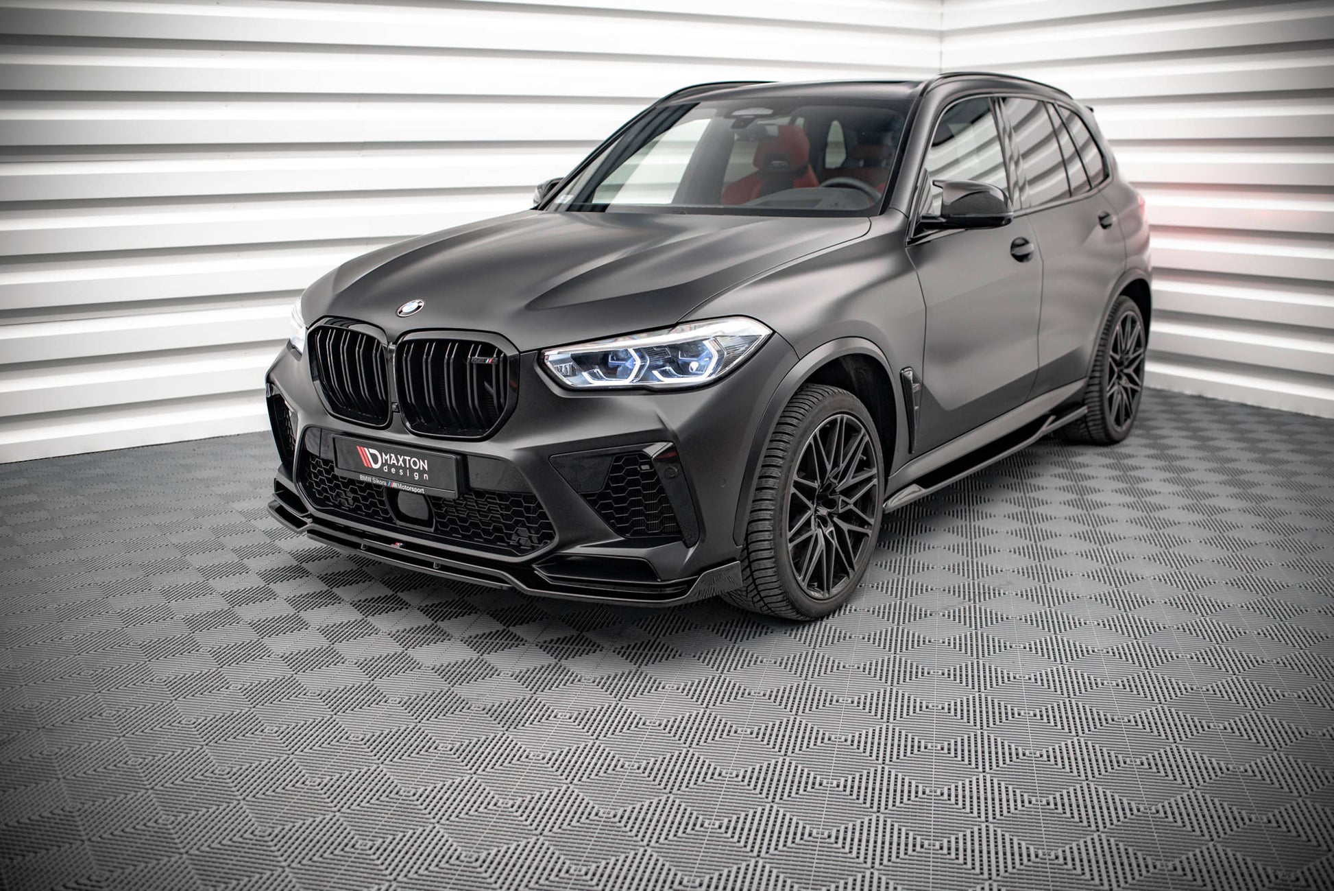 Seitenschweller Ansatz für BMW X5M F95 schwarz matt