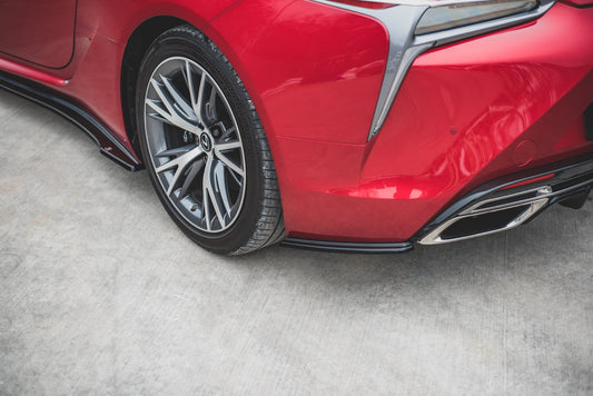 Heck Ansatz Flaps Diffusor für Lexus LC 500 schwarz matt