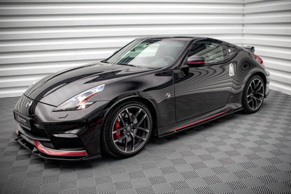 Seitenschweller Ansatz für V.2 für Nissan 370Z Nismo Facelift Carbon Look