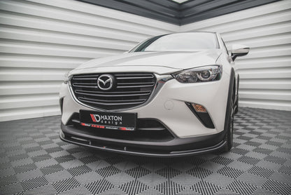 Front Ansatz V.1 für Mazda CX-3 schwarz Hochglanz
