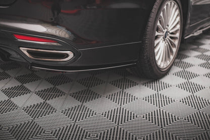 Heck Ansatz Flaps Diffusor für Ford Mondeo Mk5 Carbon Look