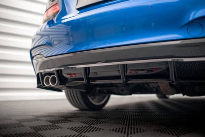 Mittlerer Diffusor Heck Ansatz DTM Look für BMW 2 M-Paket F22 schwarz Hochglanz