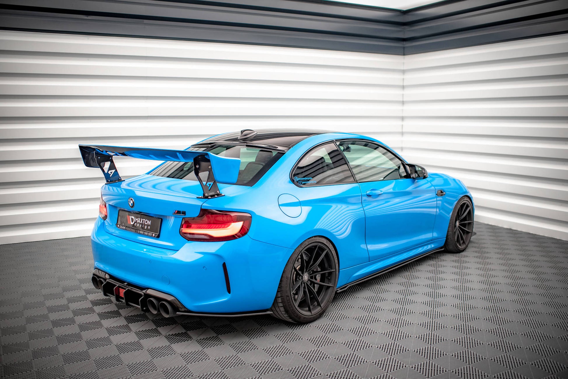 Heckscheiben Spoiler für BMW M2 F87 schwarz matt