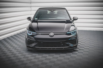 Front Ansatz V.1 für Volkswagen Golf R Mk8 schwarz matt