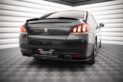 Spoiler CAP für Peugeot 508 GT Mk1 Facelift schwarz matt