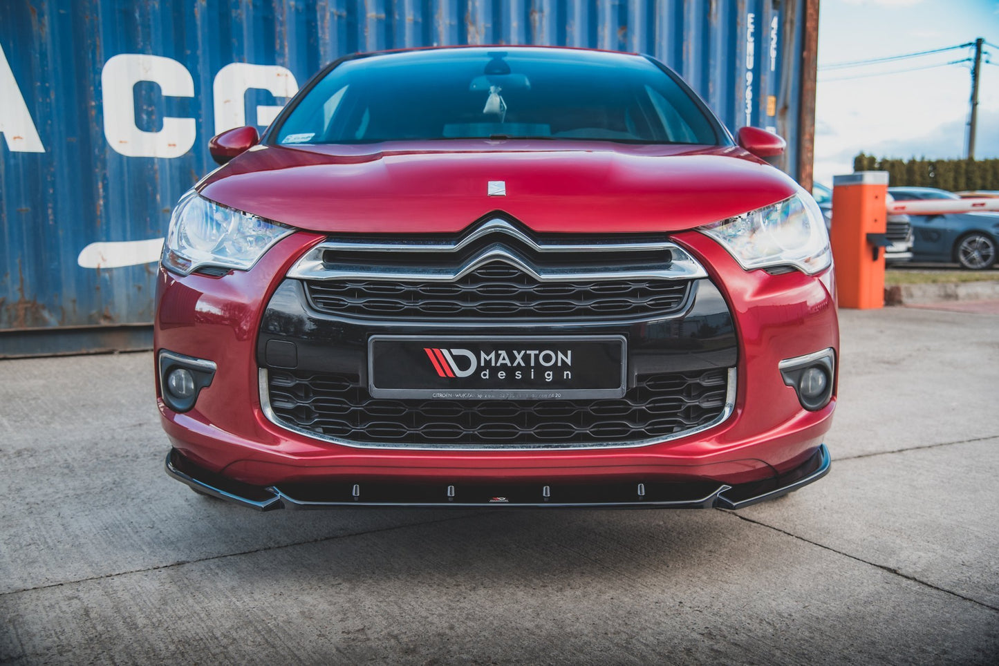Front Ansatz für Citroen DS4 schwarz matt