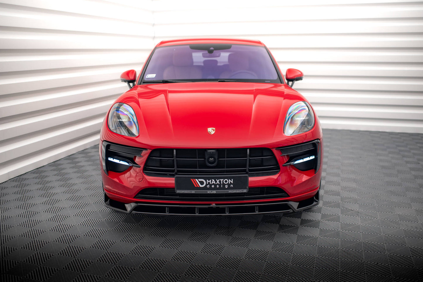 Front Ansatz V.2 für Porsche Macan Mk1 Facelift schwarz matt