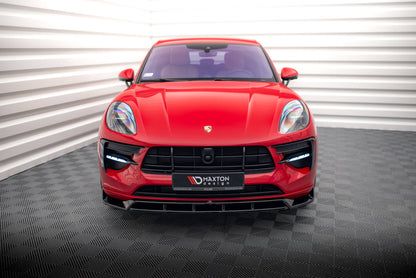 Front Ansatz V.2 für Porsche Macan Mk1 Facelift schwarz matt