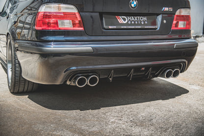 Diffusor Heck Ansatz für BMW M5 E39 schwarz Hochglanz