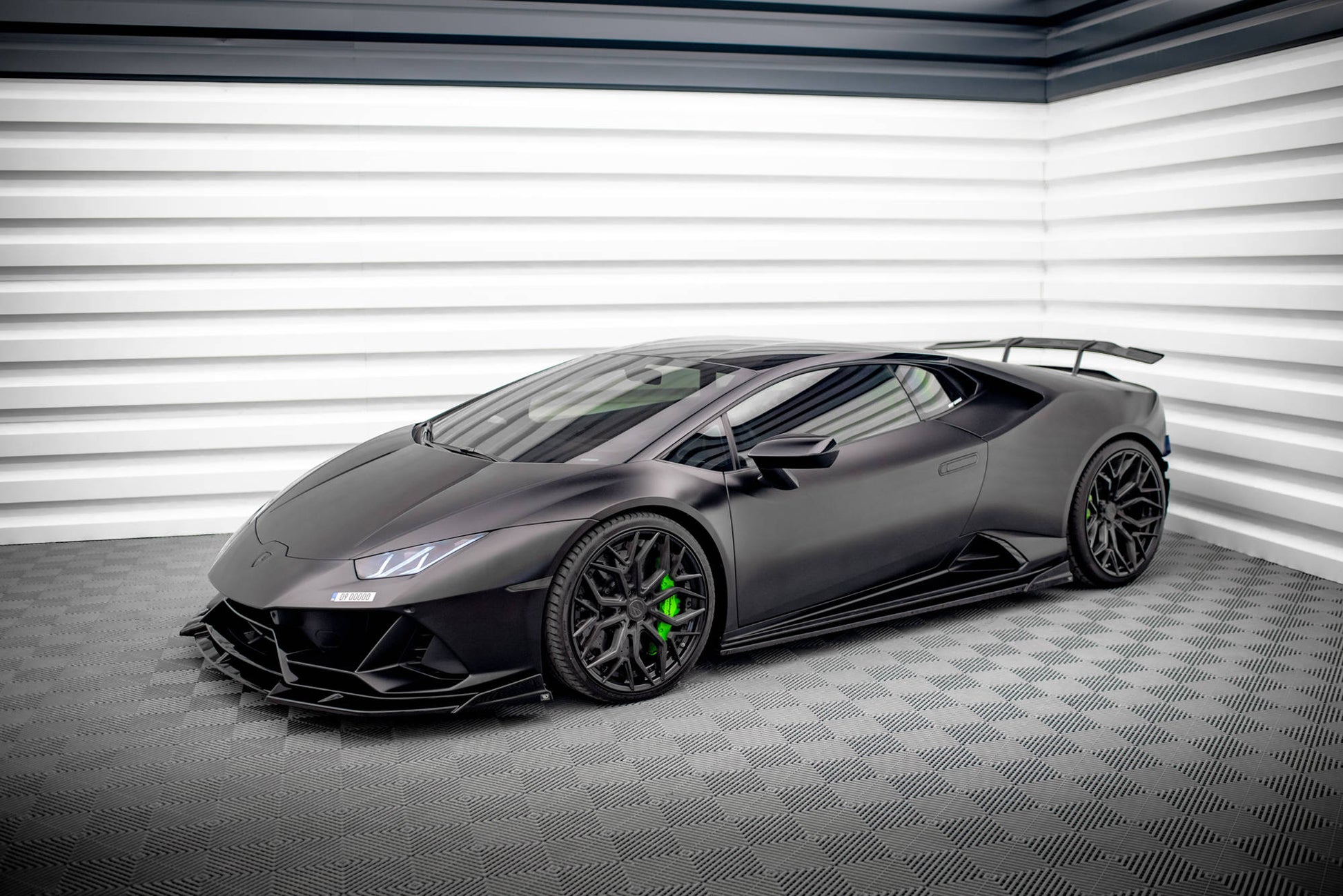 Seitenschweller Ansatz für Lamborghini Huracan EVO schwarz matt