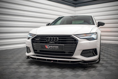 Front Ansatz V.1 für Audi A6 C8 schwarz matt