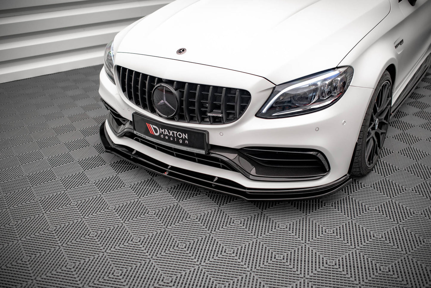 Front Ansatz V.1 für Mercedes-AMG C63 Coupe C205 Facelift Carbon Look