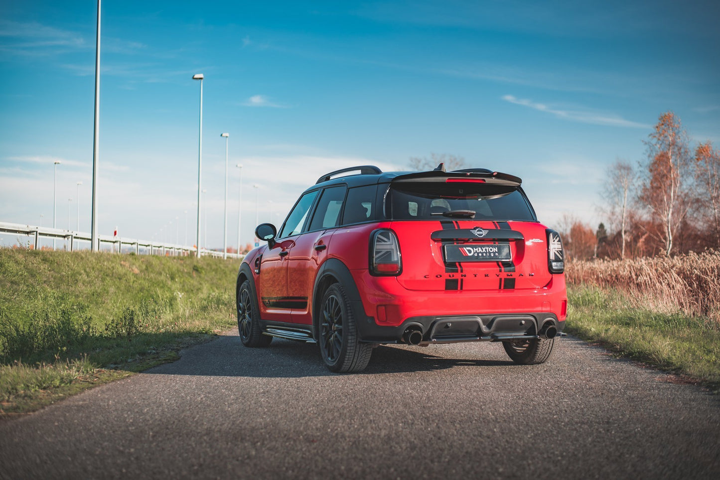 Spoiler CAP für Mini Countryman Mk2 F60 JCW schwarz matt