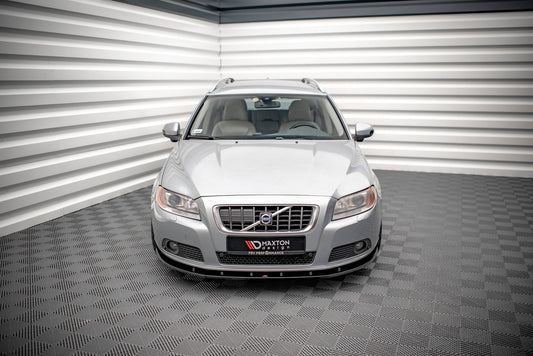 Front Ansatz V.1 für Volvo V70 Mk3 schwarz Hochglanz
