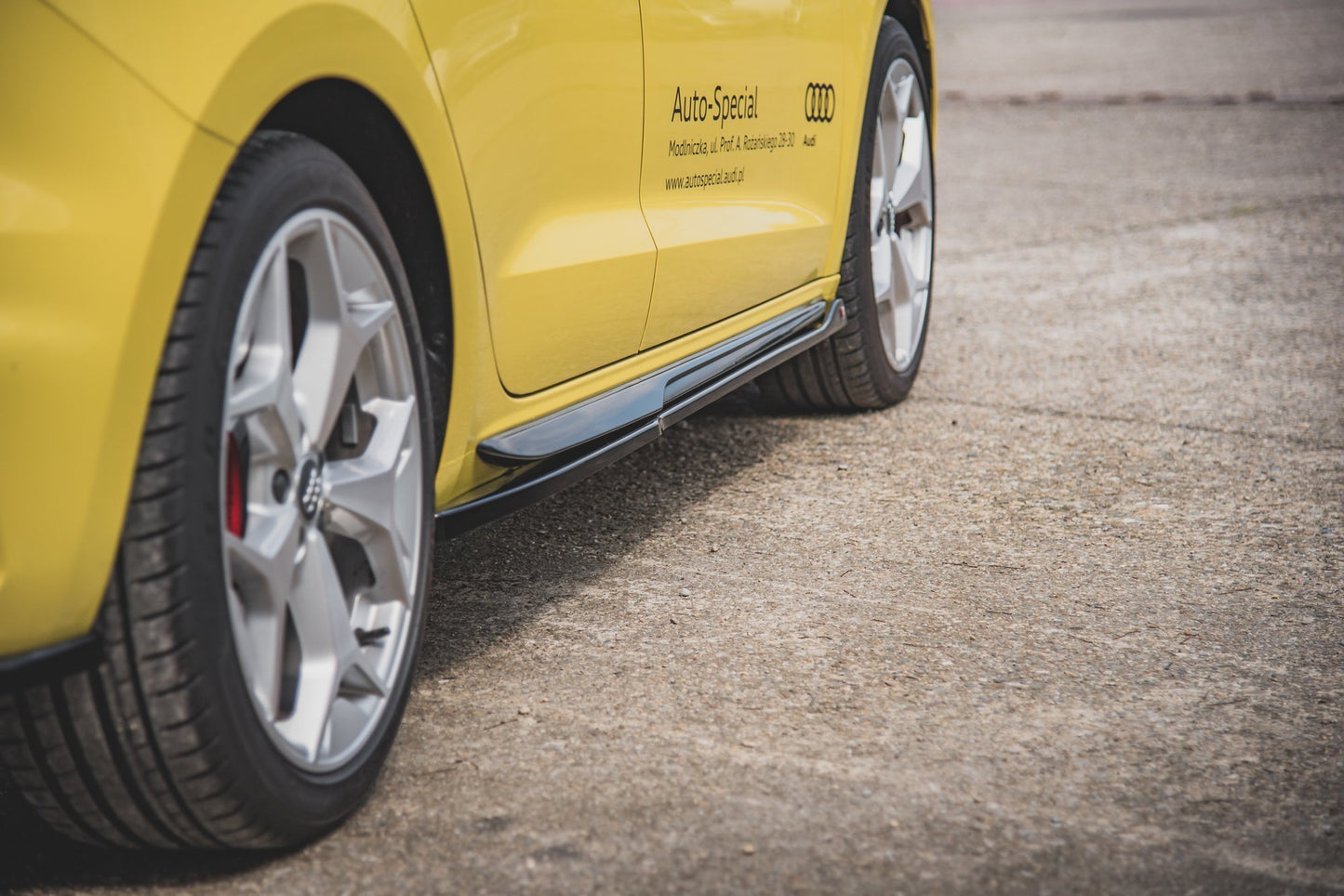 Seitenschweller Ansatz für Audi A1 S-Line GB schwarz matt