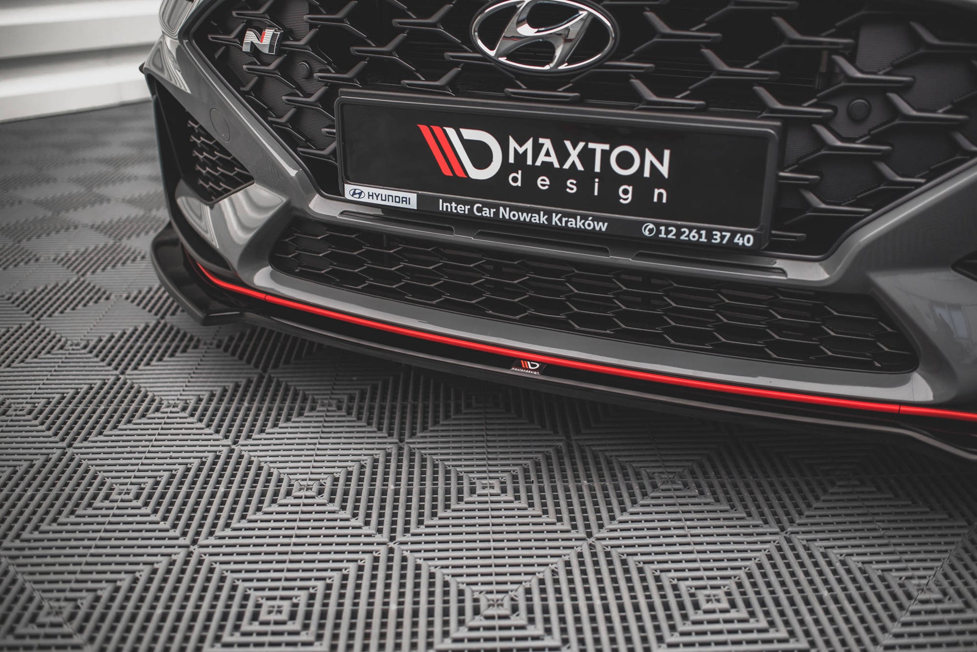Front Ansatz V.3 für Hyundai I30 N Hatchback/Fastback Mk3 Facelift schwarz Hochglanz