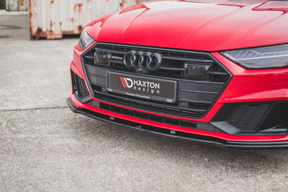 Front Ansatz V.2 für Audi A7 C8 S-Line / S7 C8 schwarz Hochglanz