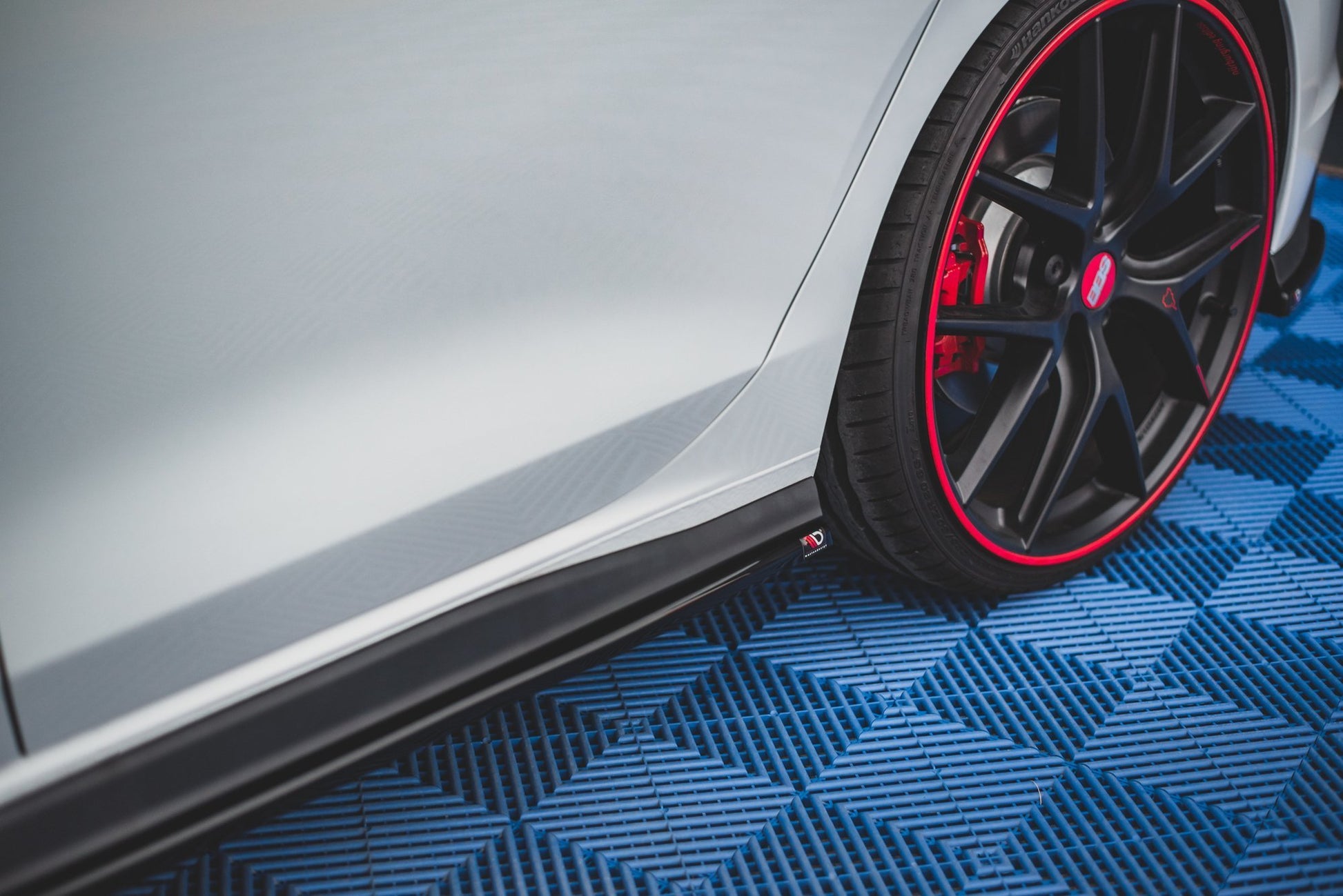 Seitenschweller Ansatz für Volkswagen Golf 8 GTI schwarz Hochglanz