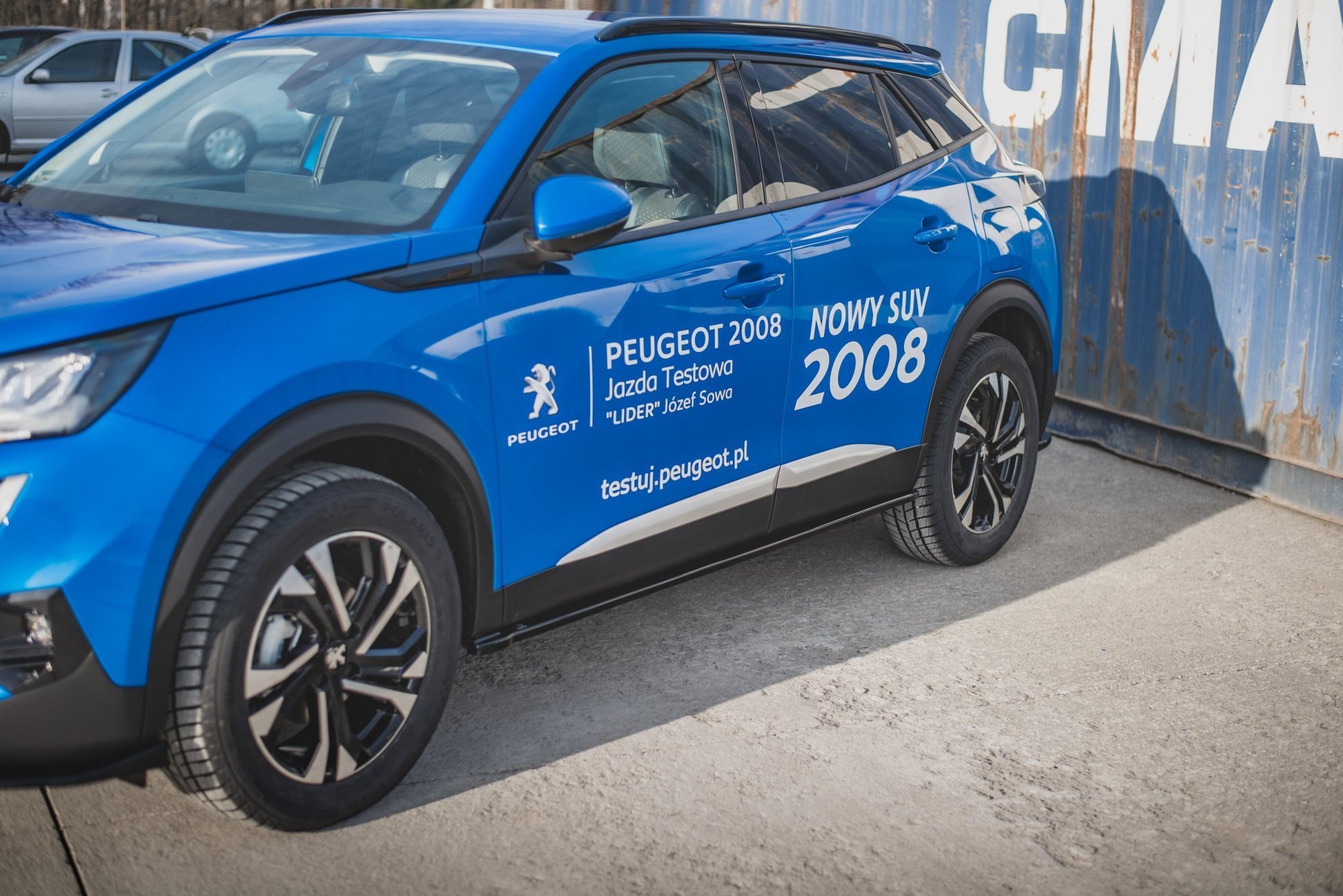 Seitenschweller Ansatz für Peugeot 2008 Mk2 schwarz Hochglanz