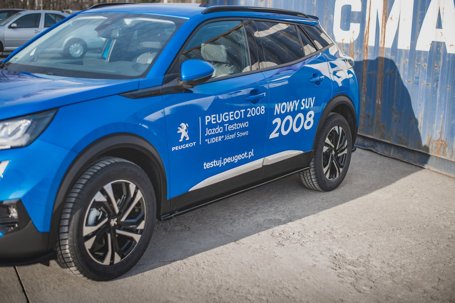 Seitenschweller Ansatz für Peugeot 2008 Mk2 schwarz matt