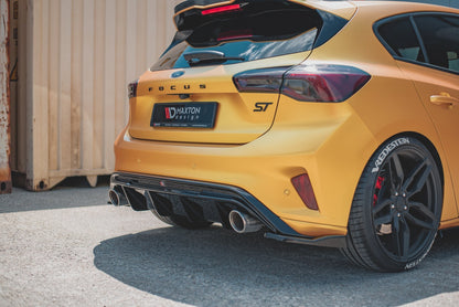Diffusor Heck Ansatz V.3 für Ford Focus ST Mk4  schwarz matt