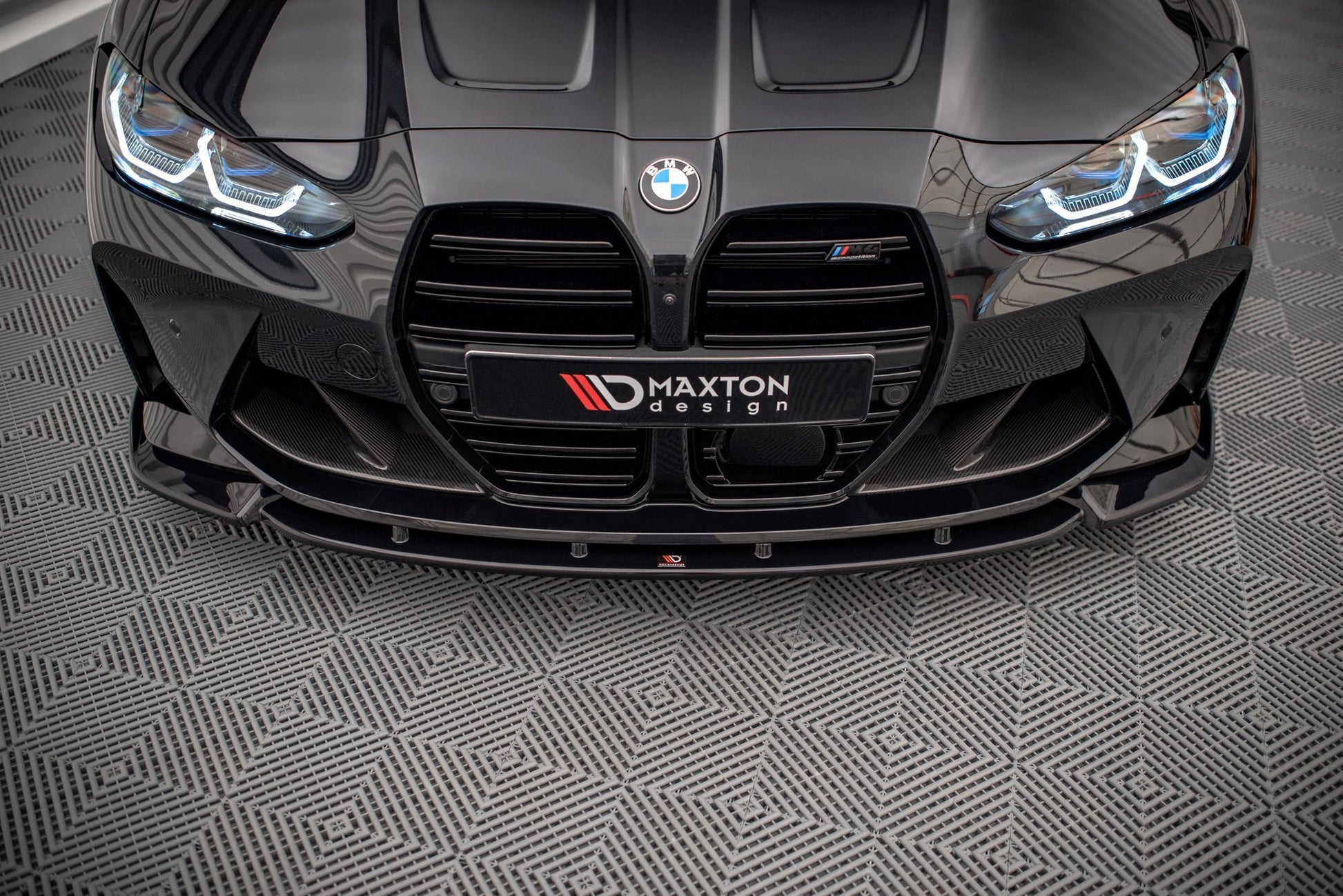 Front Ansatz V.3 für BMW M4 G82 / M3 G80 schwarz Hochglanz
