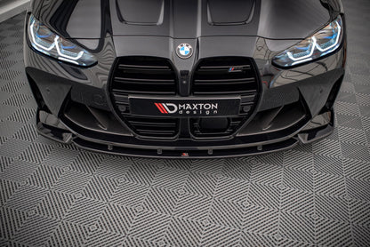Front Ansatz V.3 für BMW M4 G82 / M3 G80 schwarz Hochglanz