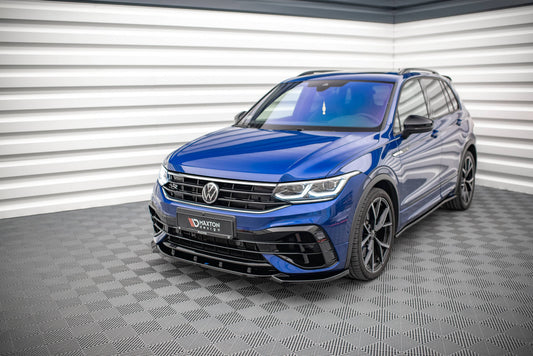 Front Ansatz V.3 für Volkswagen Tiguan R / R-Line Mk2 Facelift Carbon Look