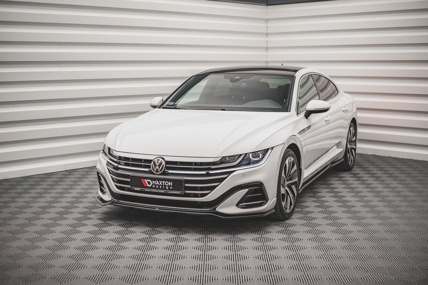 Front Ansatz V.3 für Volkswagen Arteon R-Line Facelift Carbon Look