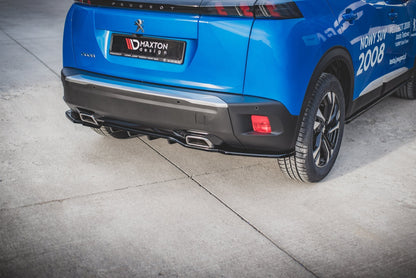 Mittlerer Diffusor Heck Ansatz DTM Look für Peugeot 2008 Mk2 Carbon Look