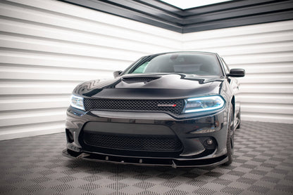 Front Ansatz V.2 für Dodge Charger SRT Mk7 Facelift schwarz Hochglanz