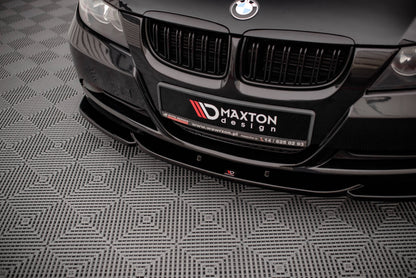Front Ansatz V.2 für BMW 3er E90 schwarz Hochglanz