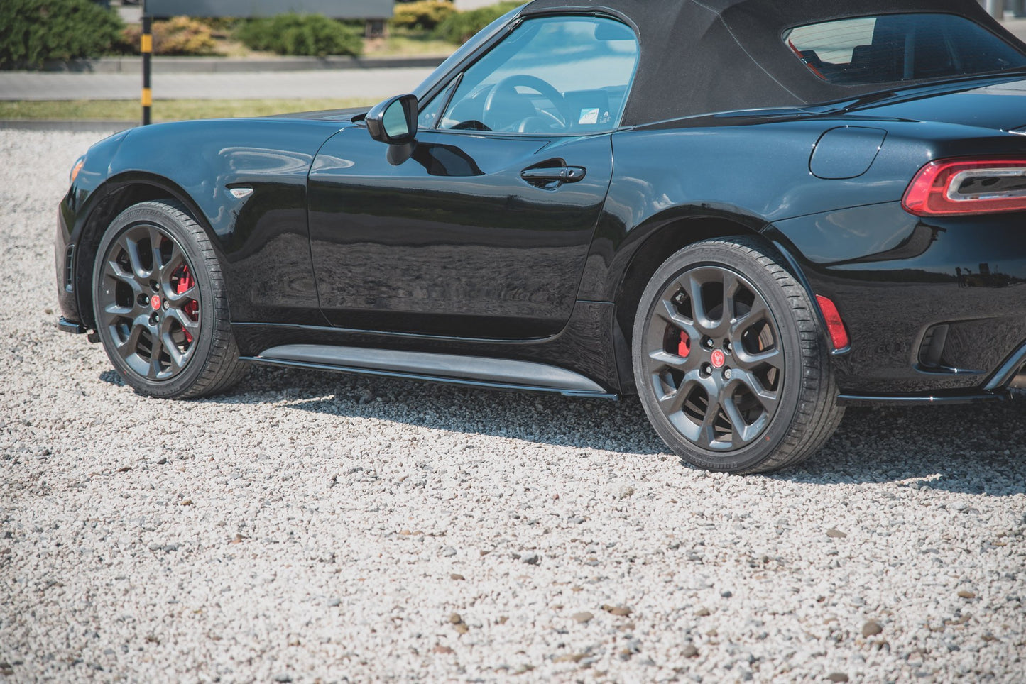 Seitenschweller Ansatz für Fiat 124 Spider Abarth Carbon Look