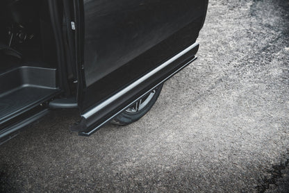 Seitenschweller Ansatz für Mercedes-Benz V-Klasse Long AMG-Line W447 Facelift schwarz matt