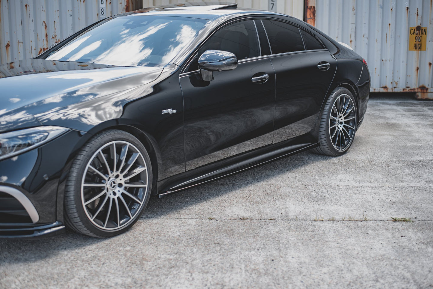 Seitenschweller Ansatz für Mercedes-Benz CLS AMG-Line / 53AMG C257 Carbon Look