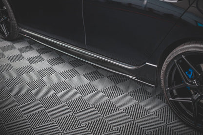 Seitenschweller Ansatz für V.1 für Volkswagen Golf R Mk8 schwarz Hochglanz