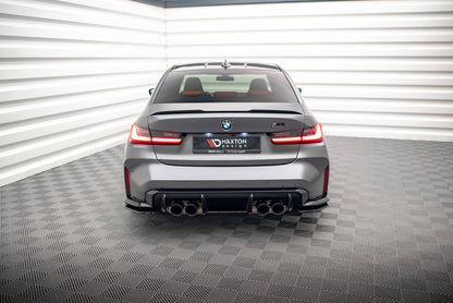 Heck Ansatz Flaps Diffusor V.1 für BMW M3 G80 schwarz matt