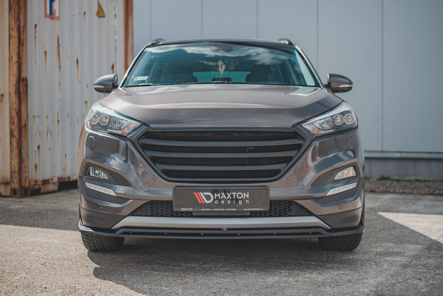 Front Ansatz für Hyundai Tucson Mk3 schwarz matt