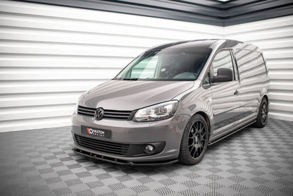 Front Ansatz für Volkswagen Caddy Mk3 Facelift Carbon Look