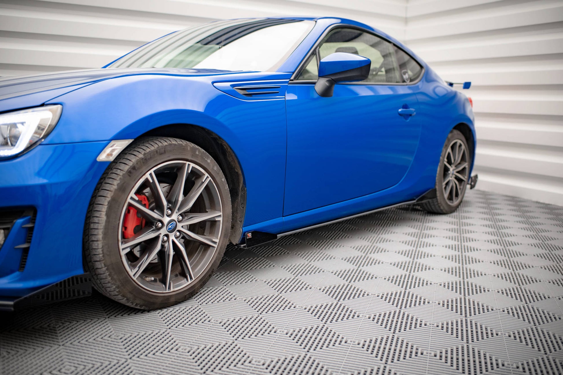 Street Pro Seitenschweller Ansatz für + Flaps Subaru BRZ Mk1 Facelift schwarz Hochglanz