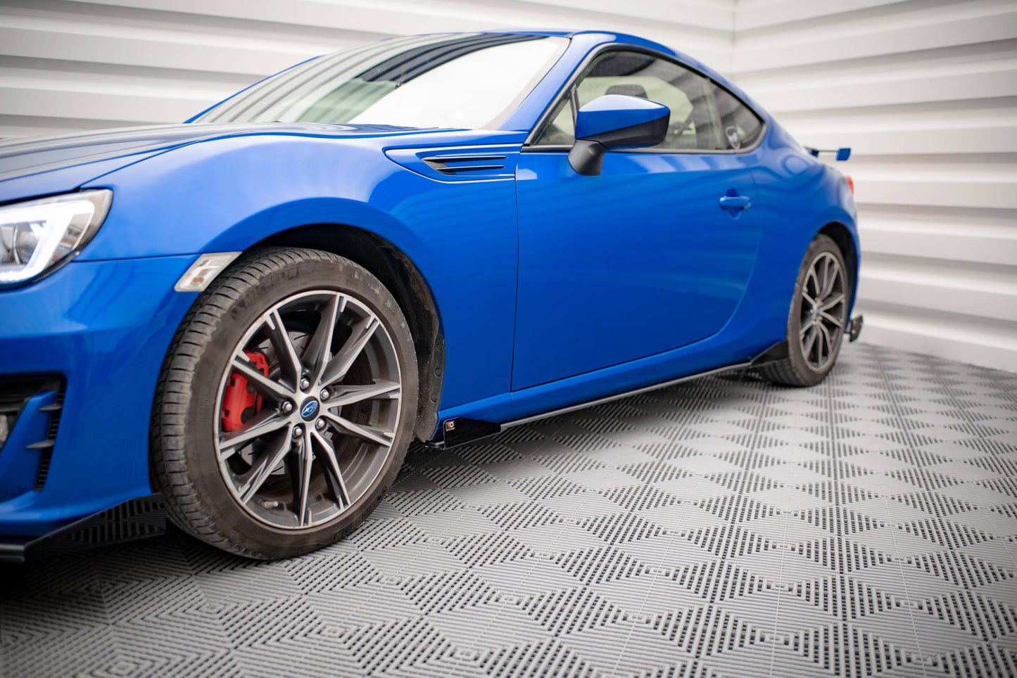 Street Pro Seitenschweller Ansatz für + Flaps Subaru BRZ Mk1 Facelift schwarz Hochglanz