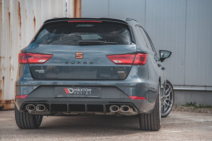 Diffusor Heck Ansatz V.3 für Seat Leon Cupra ST Mk3 FL
