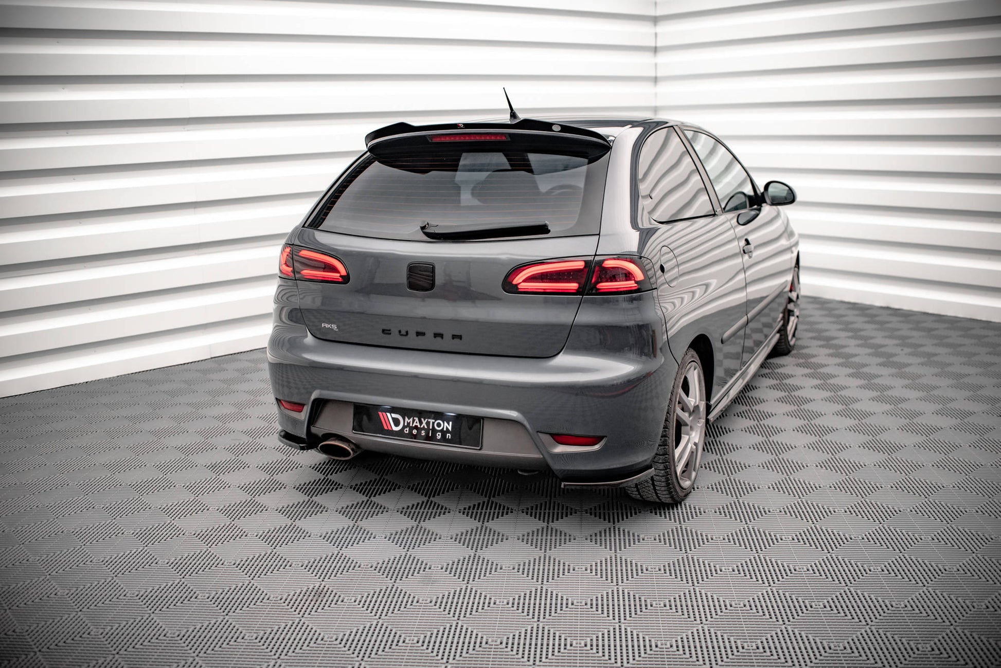 Heck Ansatz Flaps Diffusor für Seat Ibiza Cupra Mk3 schwarz matt